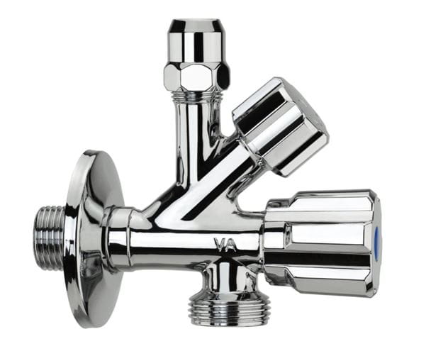 RAF kombinovaný rohový ventil 1/2"x3/8"x3/4", chrom RV1316 Obrázek - Hlavní obrázek