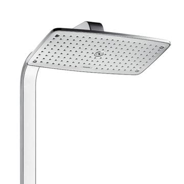 HANSGROHE RAINDANCE E SHOWERPIPE 360 sprchový set s termostatickou baterii, horní sprcha, ruční sprcha se 3 proudy, tyč, hadice, EcoSmart, chrom 27286000 Obrázek - fotka