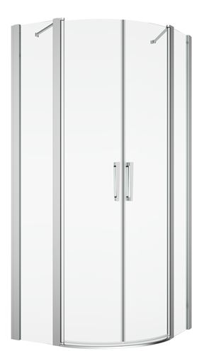RONAL DIVERA D22ERB sprchový kout 100x100 cm, R550, křídlové dveře, aluchrom/čiré sklo D22ERB55 100 50 07 Obrázek - Hlavní obrázek