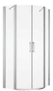 RONAL DIVERA D22ERB sprchový kout 90x90 cm, R550, křídlové dveře, sklo, aluchrom/Screen