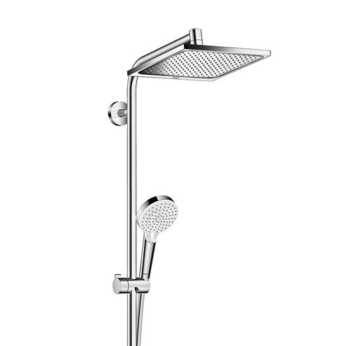 HANSGROHE CROMETTA E SHOWERPIPE 240 vanová termostatická baterie, s horní a ruční sprchou se 2 proudy, chrom 27298000 Obrázek - fotka