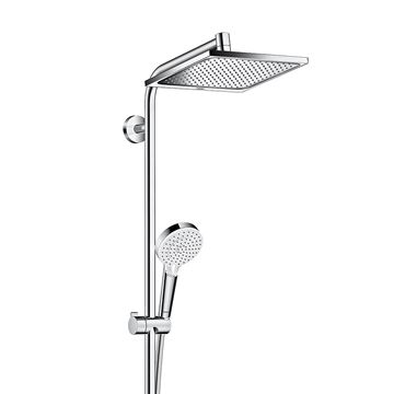 HANSGROHE CROMETTA E SHOWERPIPE 240 vanová termostatická baterie, s horní a ruční sprchou se 2 proudy, chrom 27298000 Obrázek - fotka
