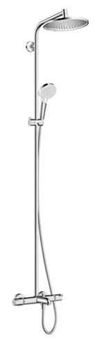 HANSGROHE CROMETTA S SHOWERPIPE 240 vanová termostatická baterie, s horní a ruční sprchou se 2 proudy, chrom 27320000 Obrázek - Hlavní obrázek