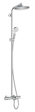 HANSGROHE CROMETTA S SHOWERPIPE 240 vanová termostatická baterie, s horní a ruční sprchou se 2 proudy, chrom