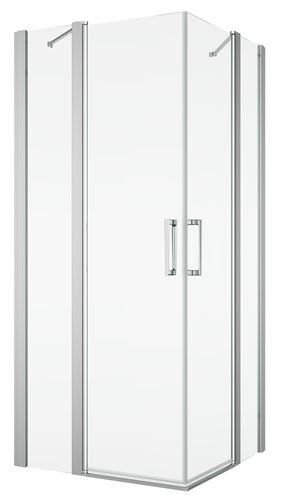 RONAL DIVERA D22DE2B sprchový kout 100x110 cm, rohový vstup, křídlové dveře, aluchrom/čiré sklo D22DE2B 10 11 50 07 Obrázek - Hlavní obrázek