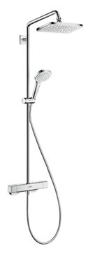 HANSGROHE CROMA E SHOWERPIPE 280 sprchový set s termostatickou baterií, horní sprcha, ruční sprcha se 3 proudy, tyč, hadice, chrom