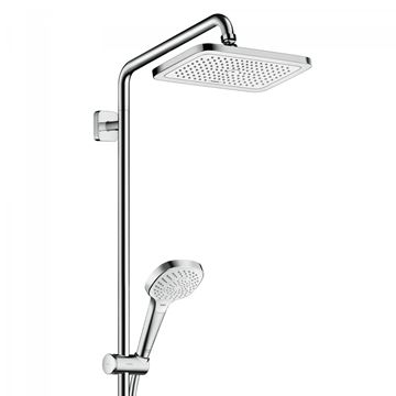 HANSGROHE CROMA E SHOWERPIPE 280 vanová termostatická baterie, s horní a ruční sprchou se 3 proudy, chrom 27687000 Obrázek - fotka