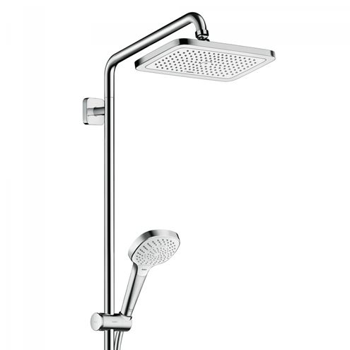 HANSGROHE CROMA E SHOWERPIPE 280 vanová termostatická baterie, s horní a ruční sprchou se 3 proudy, chrom 27687000 Obrázek - fotka