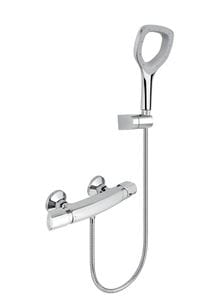 NOVASERVIS METALIA ECO+ sprchový set s termostatickou baterií, ruční sprcha, hadice, držák, chrom