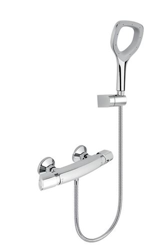 NOVASERVIS METALIA ECO+ sprchový set s termostatickou baterií, ruční sprcha, hadice, držák, chrom 57961,0E Obrázek - Hlavní obrázek