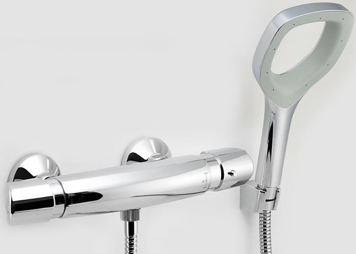 NOVASERVIS METALIA ECO+ sprchový set s termostatickou baterií, ruční sprcha, hadice, držák, chrom 57961,0E Obrázek - fotka
