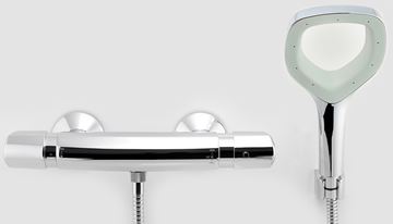 NOVASERVIS METALIA ECO+ sprchový set s termostatickou baterií, ruční sprcha, hadice, držák, chrom 57961,0E Obrázek - fotka