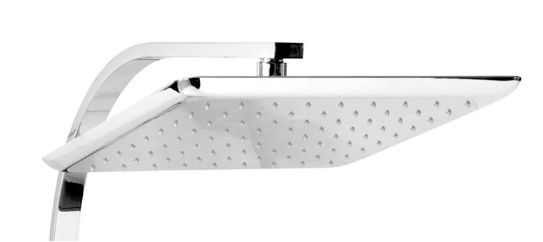 NOVASERVIS NOBLESS EDGE sprchový set s baterií, horní sprcha, ruční sprcha se 3 proudy, teleskopická tyč, hadice, chrom SET069/36,0 Obrázek - fotka