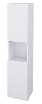 CONCEPT 50 vysoká skříňka 35x35,2x154,5 cm, 2 dvířka, 1 police, lesklá bílá