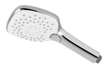 NOVASERVIS METALIA 58 sprchový set s podomítkovou baterií, horní sprcha, ruční sprcha se 3 proudy, hadice, držák, Eco, chrom/bílá SADA58051R,0 Obrázek - fotka