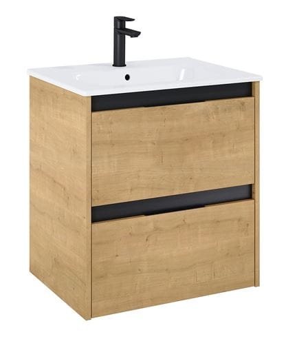ROCA ALPINE skříňka pod umyvadlo 58,5x59x45,2 cm, 2 zásuvky, světlý dub A857863464 Obrázek - Hlavní obrázek