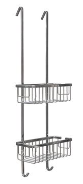 ROTH SHELF UNI drátěná police 250 mm, dvoupatrová, na sprchový kout, chrom