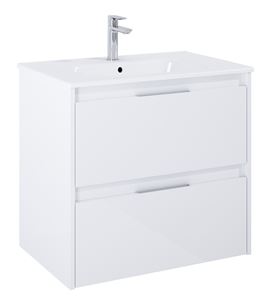 ROCA ALPINE skříňka pod umyvadlo 68,5x59x45,2 cm, 2 zásuvky, lesklá bílá