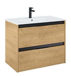 ROCA ALPINE skříňka pod umyvadlo 78,5x59x45,2 cm, 2 zásuvky, světlý dub