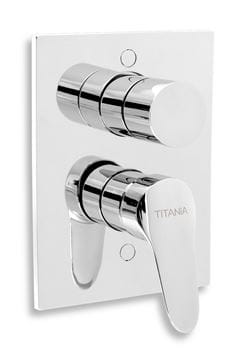NOVASERVIS TITANIA FRESH sprchový set s podomítkovou baterií, horní sprcha, ruční sprcha, hadice, držák, chrom SADA96050R Obrázek - fotka