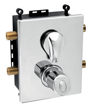 NOVASERVIS METALIA ECO+ sprchový set s termostatickou podomítkovou baterií, horní sprcha, ruční sprcha, hadice, držák, chrom SADAECO52RT Obrázek - fotka
