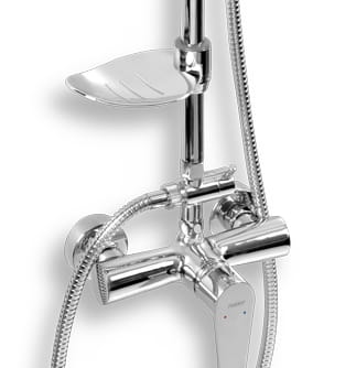 NOVASERVIS TITANIA FRESH sprchový set s baterií, horní sprcha, ruční sprcha, tyč, hadice, chrom SET040/96,0 Obrázek - fotka