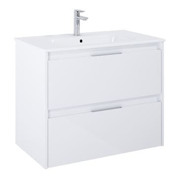ROCA ALPINE skříňka pod umyvadlo 78,5x59x45,2 cm, 2 zásuvky, lesklá bílá