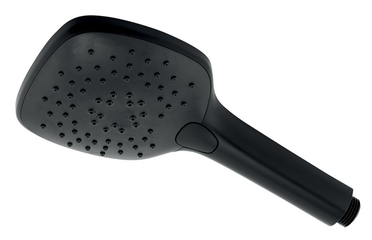 NOVASERVIS METALIA 58 sprchový set s baterií, horní sprcha, ruční sprcha se 3 proudy, teleskopická tyč, hadice, Eco, matná černá SET071/58,5 Obrázek - fotka