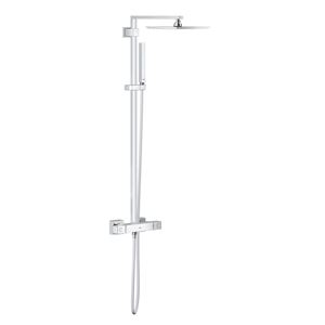 GROHE EUPHORIA CUBE SYSTEM 230 sprchový set s termostatickou baterií, horní sprcha, ruční sprcha, tyč, hadice, chrom