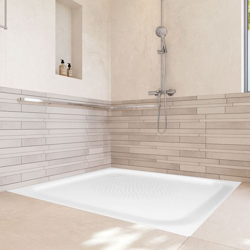 KALDEWEI SUPERPLAN 386-1 sprchová vanička 80x80 cm, smaltovaná ocel, bez nosiče 447500010001 Obrázek - fotka