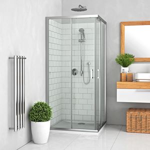 ROTH LEGA LINE LLS2/800 SMONT sprchový kout 80x80 cm, rohový vstup, posuvné dveře, brillant/sklo transparent