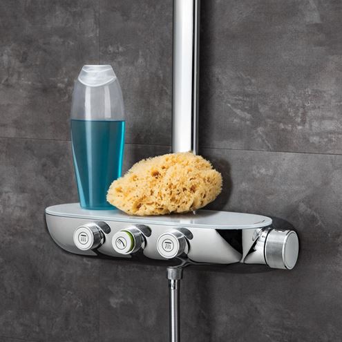 GROHE RAINSHOWER SMARTCONTROL DUO 360 sprchový set s termostatickou baterií, horní sprcha, ruční sprcha se 2 proudy, tyč, hadice, chrom 26250000 Obrázek - fotka