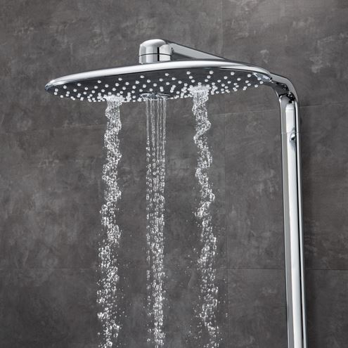 GROHE RAINSHOWER SMARTCONTROL DUO 360 sprchový set s termostatickou baterií, horní sprcha, ruční sprcha se 2 proudy, tyč, hadice, chrom 26250000 Obrázek - fotka