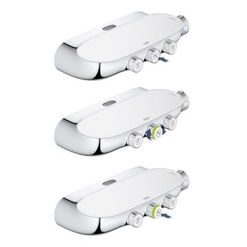 GROHE RAINSHOWER SMARTCONTROL DUO 360 sprchový set s termostatickou baterií, horní sprcha, ruční sprcha se 2 proudy, tyč, hadice, chrom 26250000 Obrázek - fotka