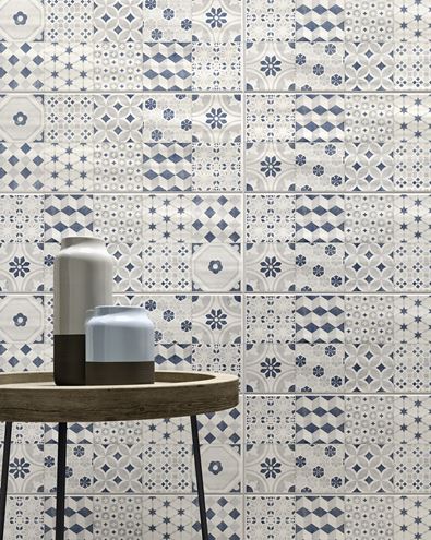 MARAZZI PAINT dekor 20x50 cm, mat, bianco/grigio/blu MMTU Obrázek - fotka