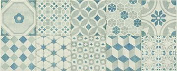 MARAZZI PAINT dekor 20x50 cm, mat, bianco/grigio/blu