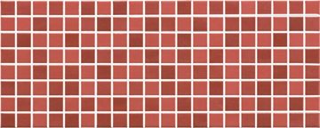 MARAZZI PAINT mozaika 20x50 cm, mat, rosso