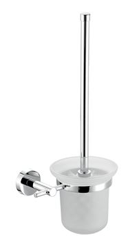 NOVASERVIS FERRO MEPHISTO WC štětka, nástěnná, sklo, chrom