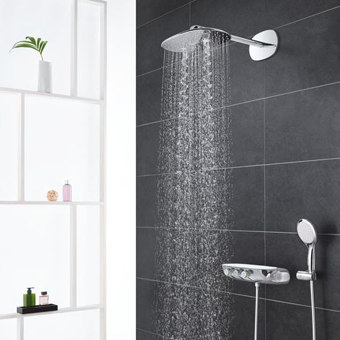 GROHE RAINSHOWER SMARTCONTROL DUO 360 sprchový set s termostatickou baterií, horní sprcha, ruční sprcha se 2 proudy, hadice, držák, chrom 26443000 Obrázek - fotka