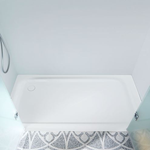 KALDEWEI SUPERPLAN 404-1 sprchová vanička 90x100 cm, smaltovaná ocel, bez nosiče 430400010001 Obrázek - fotka