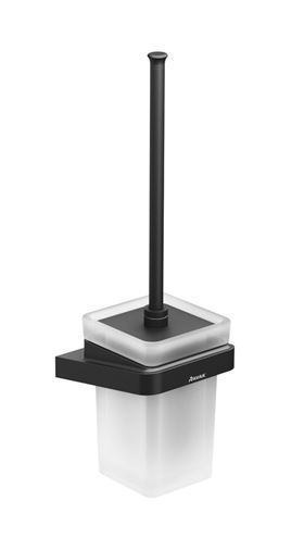RAVAK 10° BLACK TD 410.20 WC štětka, nástěnná, sklo, černá X07P566 Obrázek - Hlavní obrázek