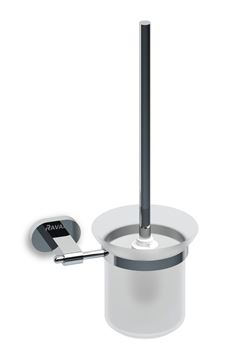 RAVAK CHROME CR 410.00 WC štětka, nástěnná, sklo, chrom
