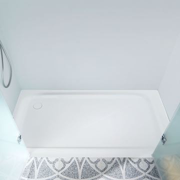 KALDEWEI SUPERPLAN 405-1 sprchová vanička 90x110 cm, smaltovaná ocel, bez nosiče 430500010001 Obrázek - fotka