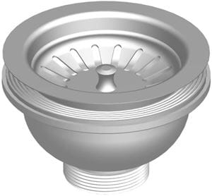 SLOVARM T-739/II dřezová výpust G1 1/2" odpadní, PP/nerez