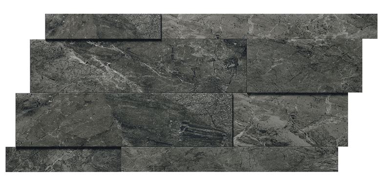 REFIN RIVER mozaika 28,2x58,6 cm, mat reliéf, graphite muretto 3D OH75 Obrázek - Hlavní obrázek