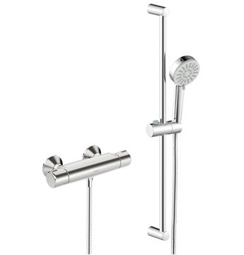 HANSA BASIC sprchový set s termostatickou baterií, ruční sprcha se 3 proudy, tyč, hadice, chrom