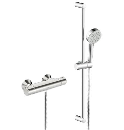 HANSA BASIC sprchový set s termostatickou baterií, ruční sprcha se 3 proudy, tyč, hadice, chrom 55150131 Obrázek - Hlavní obrázek