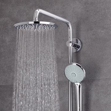 GROHE EUPHORIA SYSTEM 310 sprchový set s termostatickou baterií, horní sprcha, ruční sprcha se 3 proudy, tyč, hadice, chrom 26723000 Obrázek - fotka