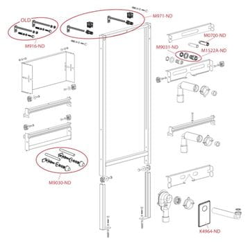 ALCA montážní rám pro umyvadlo 112 cm A104/1120 Obrázek - fotka