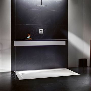 KALDEWEI SUPERPLAN XXL 412-2 sprchová vanička 100x140 cm, smaltovaná ocel, s nosičem 431248040001 Obrázek - fotka